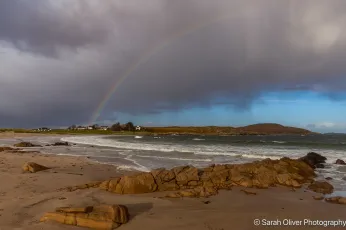 Rainbow over Mellon Udrigle Beach