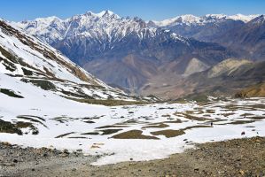 Long descent to Muktinath