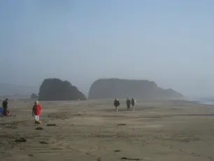 Beautiful Ocean Mist @ Seaside Creek Beach - Mendocino County, CA
