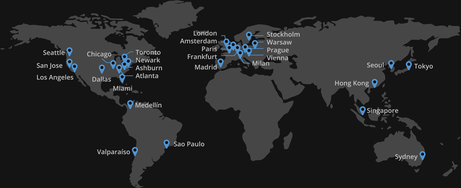 CloudFlare map