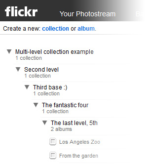 Multi-level Flickr Collections